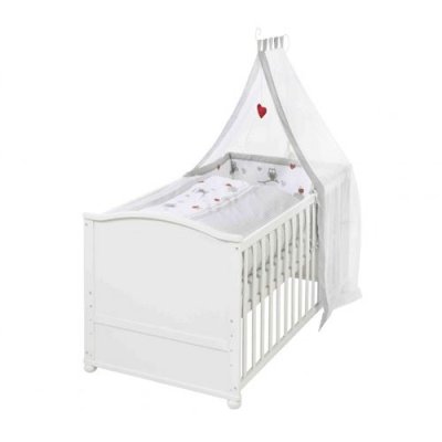ROBA  Lit B&eacute;b&eacute; &Eacute;volutif Complet ""Adam & Eule"" 70 x 140 - Textiles Inclus