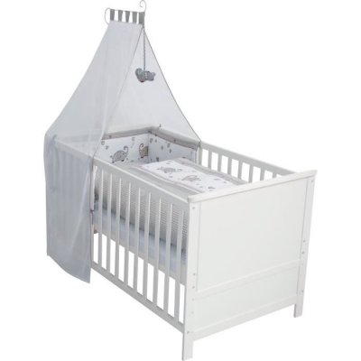 ROBA  Lit B&eacute;b&eacute; &Eacute;volutif Complet ""Jumbotwins"" 70x140 cm - Blanc