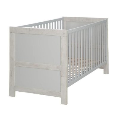 ROBA  Lit b&eacute;b&eacute; &eacute;volutif en bois et r&eacute;glable en hauteur Mila 70x140