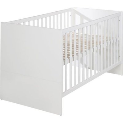 ROBA  Lit B&eacute;b&eacute; &Eacute;volutif ""Maren"" R&eacute;glable en Hauteur - 70x140 cm - Blanc