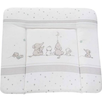 ROBA  Matelas &agrave; Langer Doux ""Sternenzauber"" - 85x75 cm -Rev&ecirc;tu PU - Imprm&eacute; &eacute;l&eacute;phants