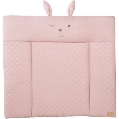 ROBA  Matelas &agrave; Langer "" Style"" - 85x75 cm - Nettoyable - Rose / visage de lapin ""Lily