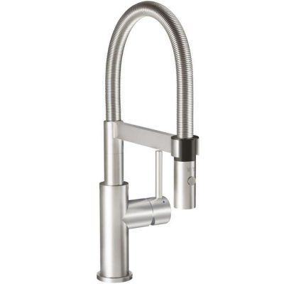 VILLEROY & BOCH Robinet cuisine Steel expert compact, acier massif, Sans nettoyant