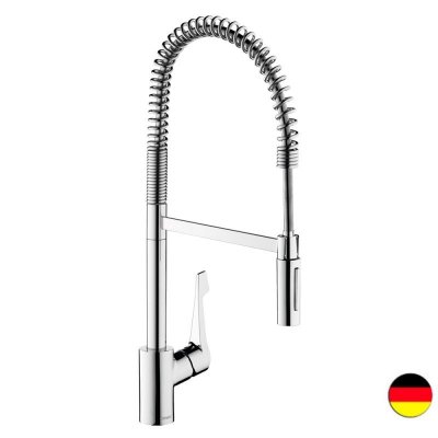 HANSGROHE Robinet de cuisine Mitigeur XXL, Semi-pro 2 jets chrom&eacute;  