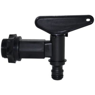 BOUTTE Robinet de cuve plastique PEHD 1/4 tour Nez automatique Noir
