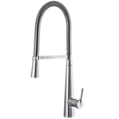 EDOUARD ROUSSEAU Robinet mitigeur d'evier cuisine Bec haut mobile douchette orientable