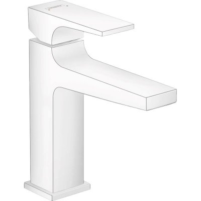 HANSGROHE Robinet mitigeur de lavabo avec bonde de vidage Metropol blanc mat 