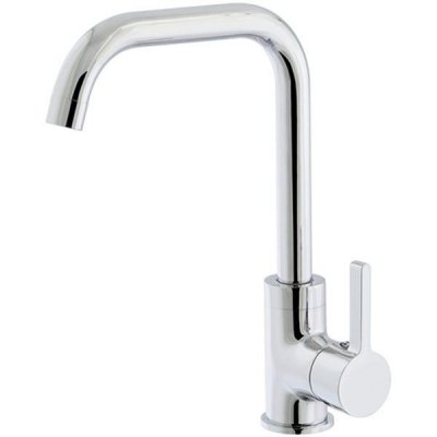 EDOUARD ROUSSEAU Robinet mitigeur laiton chrome pour evier de cuisine bec haut butee economie eau