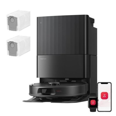 BOUTIQUE OFFICIELLE ROBOROCK FRANCE Roborock Qrevo S Pro Aspirateur robot- Aspiration de 18 500 Pa et stat