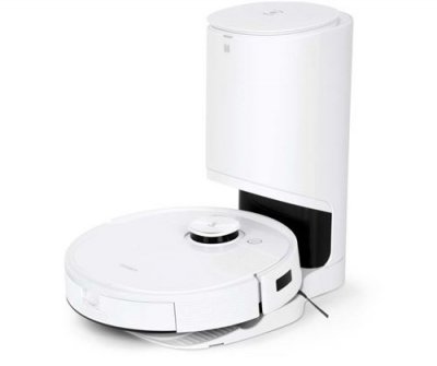 ECOVACS Robot aspirateur et laveur  DEEBOT T9+ - Blanc
