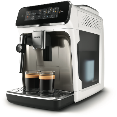 Robot caf&eacute; 15 bars chrome blanc philips -