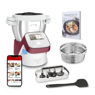 MOULINEX Robot cuiseur  I-Companion Touch XL Rouge HF934510