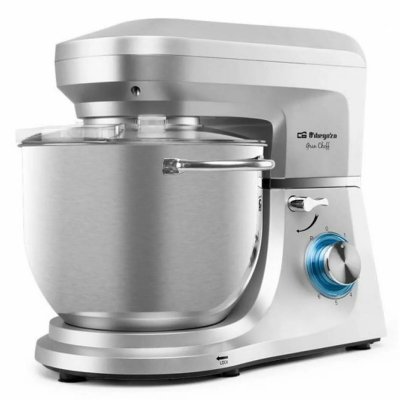 ORBEGOZO Robot P&acirc;tissier AM 8000 7L 240V 1800W Acier Inoxydable Argent