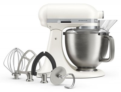 KITCHENAID Robot p&acirc;tissier  Artisan plus 5KSM50PKVEPL Blanc Porcelaine