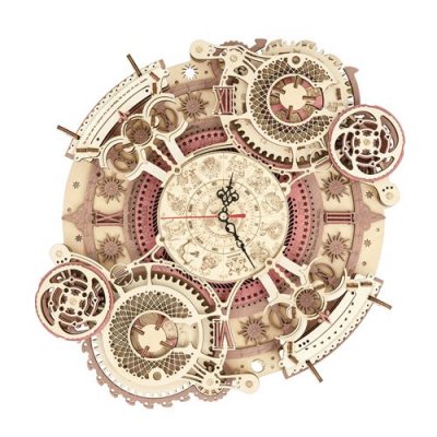 ROBOTIME  kit de construction horloge murale zodiac 33,5 x 5,5 cm bois