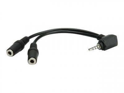 ROLINE  11.09.4441 11.09.4441 Audio Adaptateur [1x Jack m&acirc;le 3.5 mm - 2X Jack Femelle 3.5 mm]