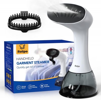 ROLIPO  D&eacute;froisseur &agrave; main portable Voyage Vapeur Steamer 1640W 400ML D&eacute;bit vapeur 33g/min
