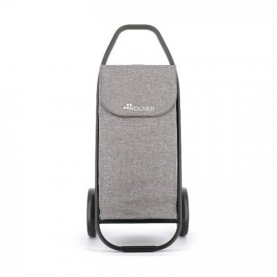 ROLSER  Chariot de Course COM Tweed Black Tube 2 Grandes Roues - Gris