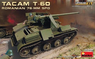 MINI ART Romanian 76-mm Spg Tacam T-60 Interiorki - 1:35e - Miniart