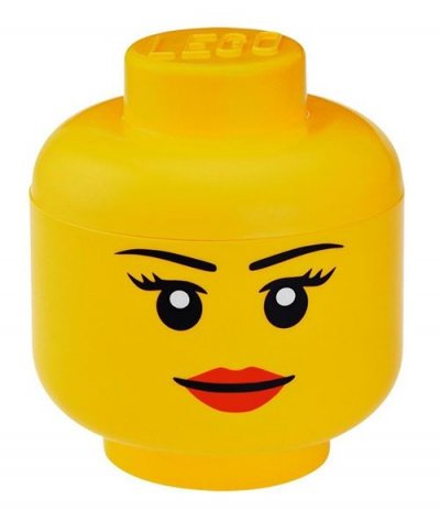 Room Copenhagen 40331725 Rangement LEGO mini en forme de t&ecirc;te, Fille