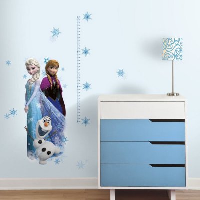 ROOMMATES  - Stickers g&eacute;ant Toise La Reine des Neiges Disney