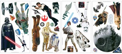 ROOMMATES  stickers muraux Star Wars Classic vinyle 31 pi&egrave;ces