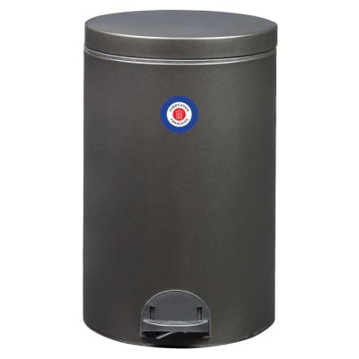 ROSSIGNOL  - Poubelle de cuisine &agrave; p&eacute;dale 20L elora - Gris fonc&eacute;