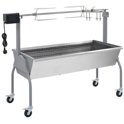 VIDAXL R&ocirc;tissoire pour barbecue &eacute;lectrique Acier inoxydable