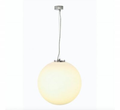 SLV Rotoball 50 suspension, gris argent blanc, e27 &eacute;co. &Eacute;nergie, max. 24w