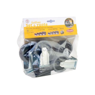 TRIXIE Roulettes  pour cage de transport Gulliver - 4 roulettes