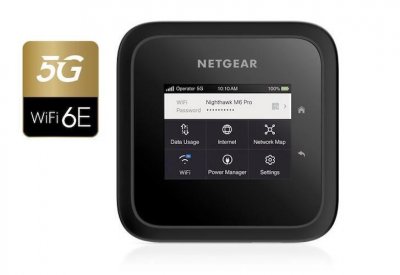 NETGEAR Routeur  Nighthawk M6 Pro MR6450-100EUS Sans Fil Wi-Fi Triple Bande Gigabit Ethernet Noir 