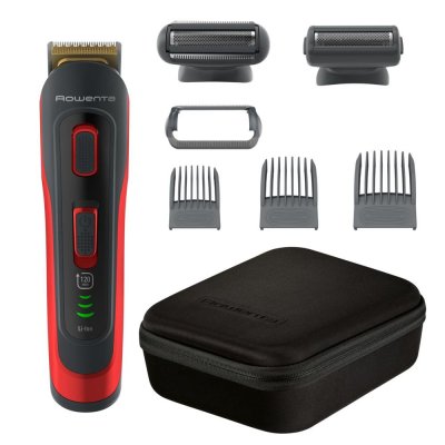 ROWENTA  TN9400F4 Tondeuse &agrave; barbe, Rasoir, Tondeuse corps, Tondeuse &agrave; cheveux lavable gris, orange 
