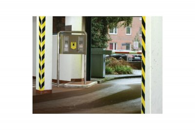 TESA Ruban adh&eacute;sif de signalisation - noir et jaune - 66 m x 50 mm - 
