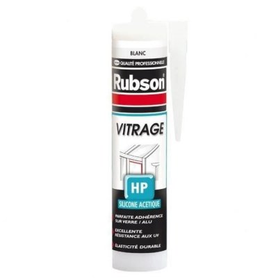 RUBSON  - Mastic vitrage silicone ac&eacute;tique hp translucide-300ml
