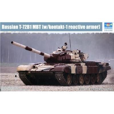 TRUMPETER Russian T-72b1 Mbt(w/kontakt-1 Reactive Amor)- 1:35e - 