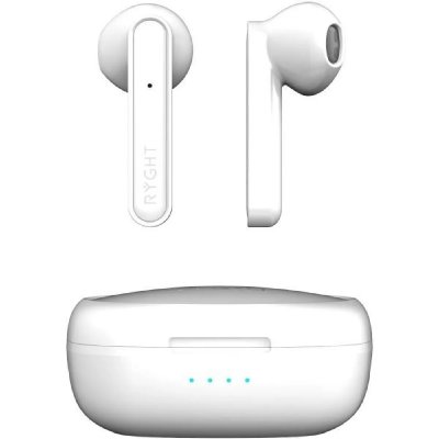 RYGHT  ALFA - Ecouteurs sans fil Bluetooth avec Boitier (BLANC)