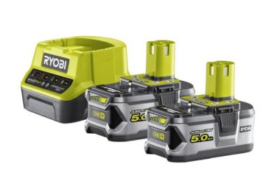 RYOBI  Pack 2 batteries + Chargeur - 5Ah - 2A