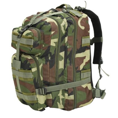 VIDAXL Sac &agrave; dos en style d'arm&eacute;e 50 L Camouflage