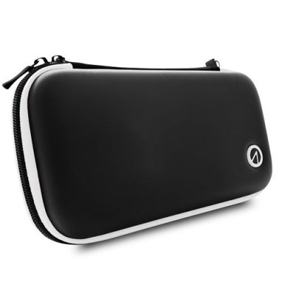 JUST FOR GAMES Sac de voyage Stealth Premium pour Nintendo Switch/Nintendo Switch Lite Noir et Blanc