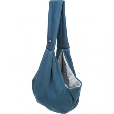 TRIXIE Sac ventral Soft, 22 &times; 20 &times; 60 cm, Bleu/Gris Clair