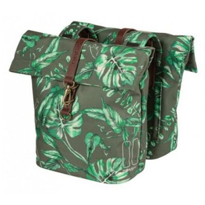 BASIL Sacoches r&eacute;fl&eacute;chissantes  ever-green 28-32L - vert/gris - TU