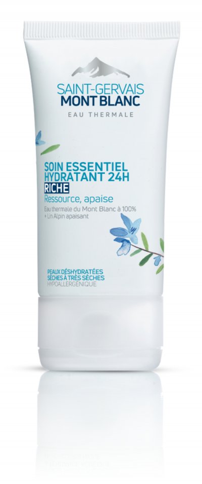 Saint-Gervais Mont Blanc Soin Essentiel Hydratant 24H Riche, 40ml