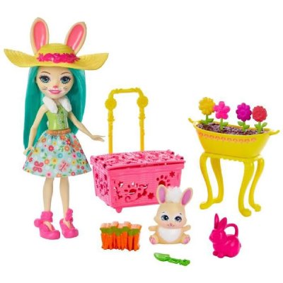 MATTEL Saisons enchant&eacute;es le jardin de fluffy lapin et map MATGJX32GJX33