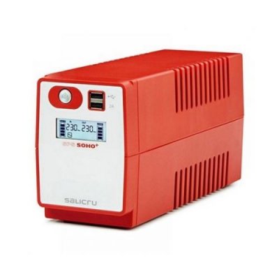 SALICRU  Onduleur SPS 850 Soho+ 850VA (Prise FR) Rouge, Blanc