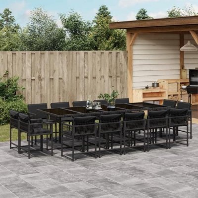 VIDAXL Salon de jardin  12 pcs - Marron