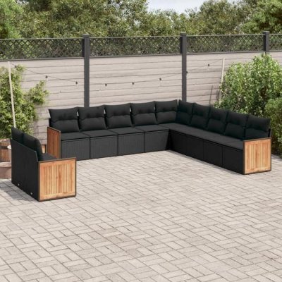 VIDAXL Salon de jardin  resine 11 pieces