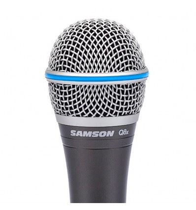 SAMSON  Q8x - Microphone dynamique supercardio&iuml;de (+ &eacute;tui) 