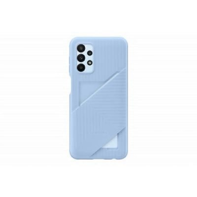 SAMSUNG  Card Slot Cover &Eacute;tui avec Poche pour Carte pour Galaxy A23 5G, Bleu Arctique