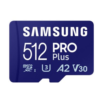 SAMSUNG  carte microSDXC 512 Go PRO Plus avec cl&eacute; USB