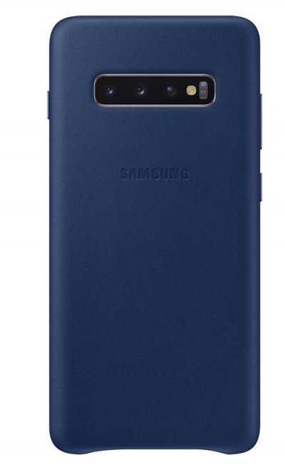 SAMSUNG  Coque en cuir S10+ Bleu marine